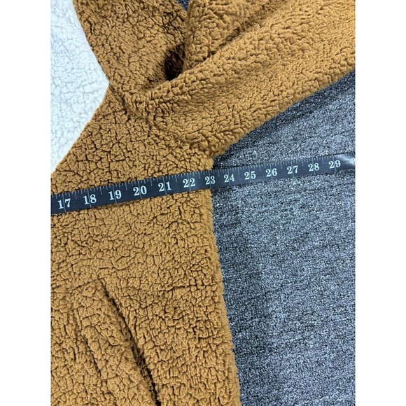 UGG Jacket Womens Large Brown Teddy Bear Sherpa Chevron Full Zip Annalise L - Picture 4 of 13
